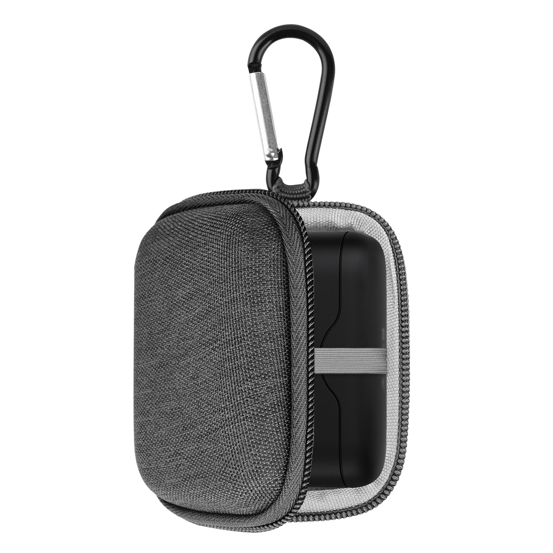 Geekria ケース Shield ヘッドホンケース 互換性 ハードケース 旅行用 ハードシェルケース ソニー Sony WF-H800  Wireless Bluetooth Earbuds に対応 収納ポーチ付き (グレー)