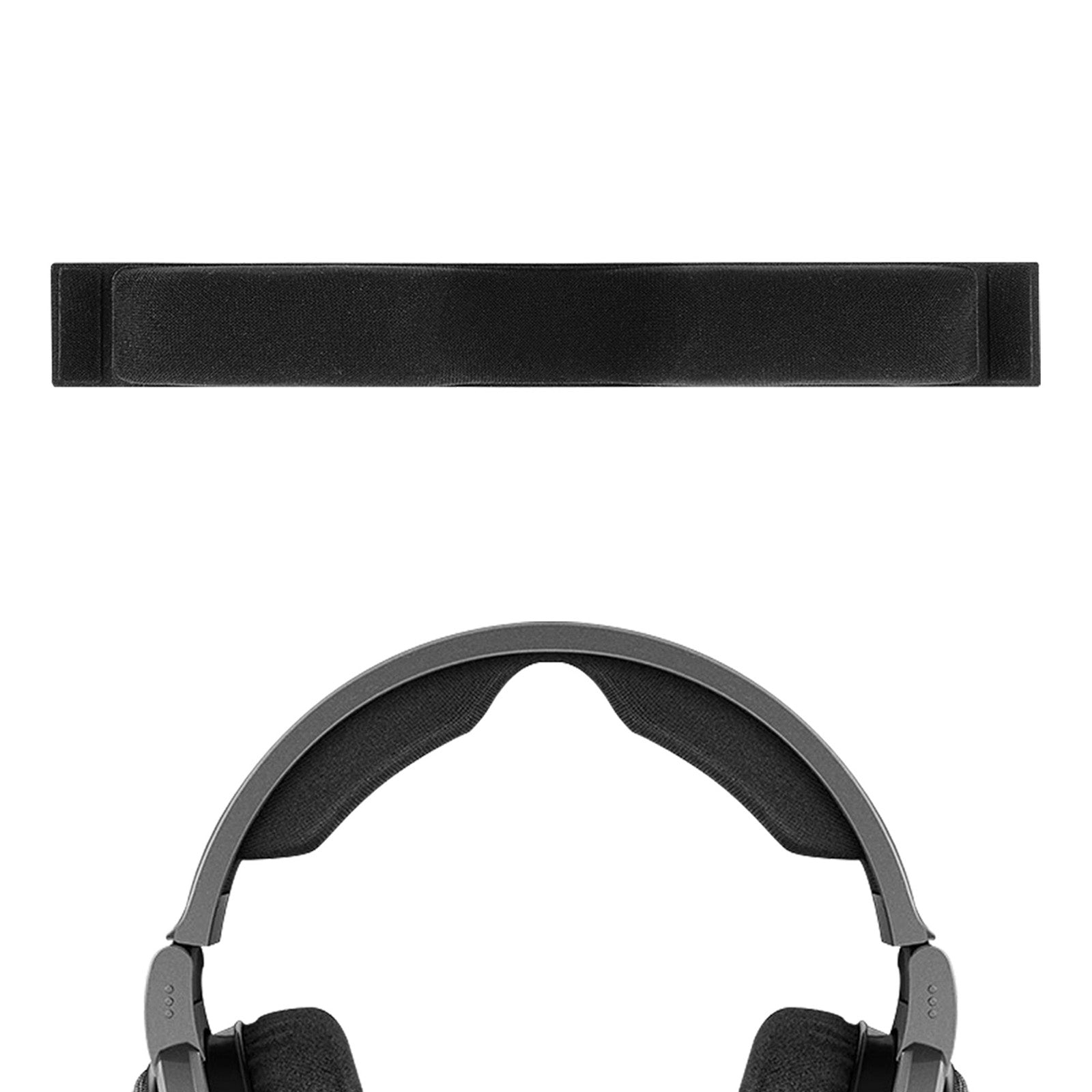 Geekria ヘッドバンド 互換性 ヘッドホンヘッドバンド Sennheiser HD650, HD660 S, HD6XX 対応 交換用 パッド  (ブラック)