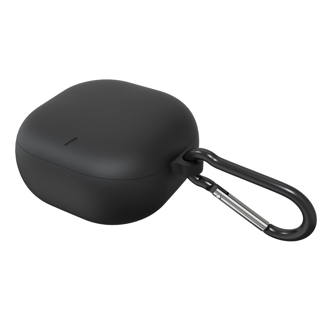 Geekria Silicone カバー サウンドコア Soundcore by アンカー Anker Liberty 4 と互換性のある True  Wireless Earbuds 充電ケース カバー 充電ポートにアクセスするためのキーチェーン フック付き (Black)