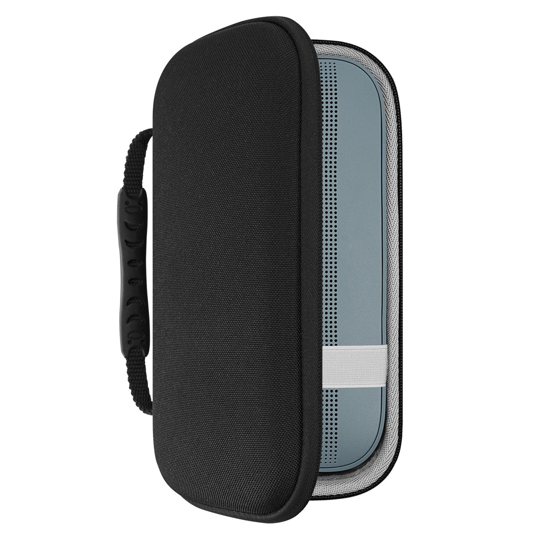 Geekria ケース Shield スピーカーケース 互換性 ハードケース 旅行用 ハードシェルケース Bose SoundLink Flex  Bluetooth Portable Speaker に対応 収納ポーチ付き (ブラック)