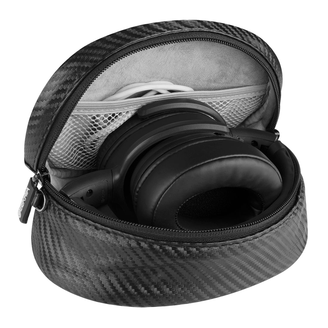 Geekria UltraShell ケース 交換用 Sennheiser HD 450BT, PXC 550-II, MOMENTUM 3, HD  4.50 ヘッドホンに対応 交換 保護 用の ハードケース ハードシェルトラベルキャリングバッグ アクセサリー用のスペースがあり (ダークグレー)